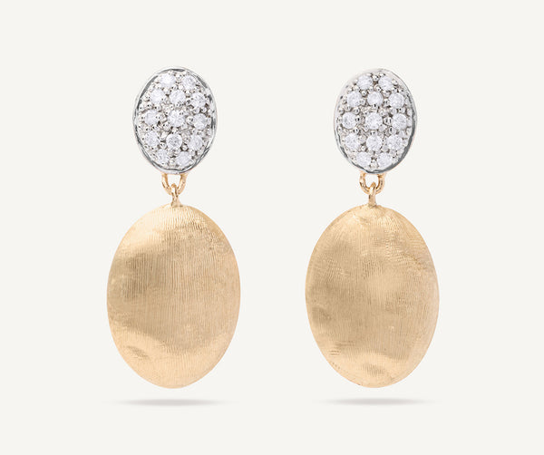 18K Yellow Gold & Diamond Medium Drop Earrings – Marco Bicego