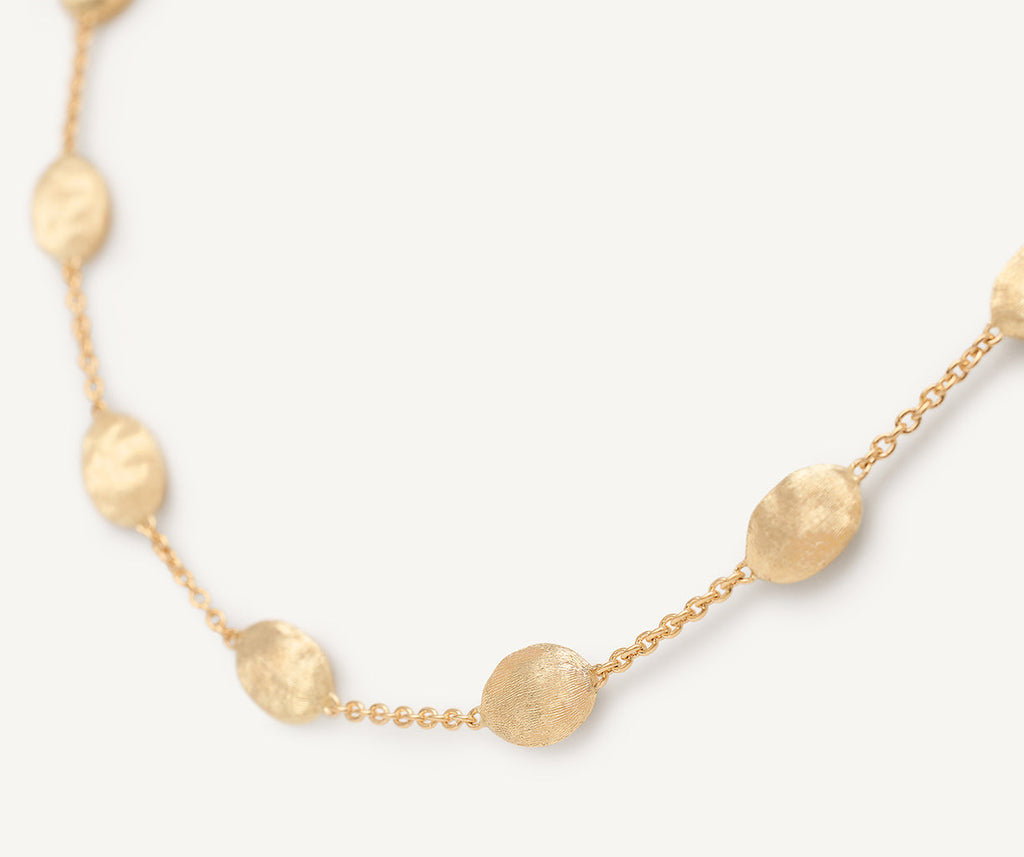 SIVIGLIA 18K Yellow Gold Medium Bean Adjustable Necklace CB553-E__Y_02