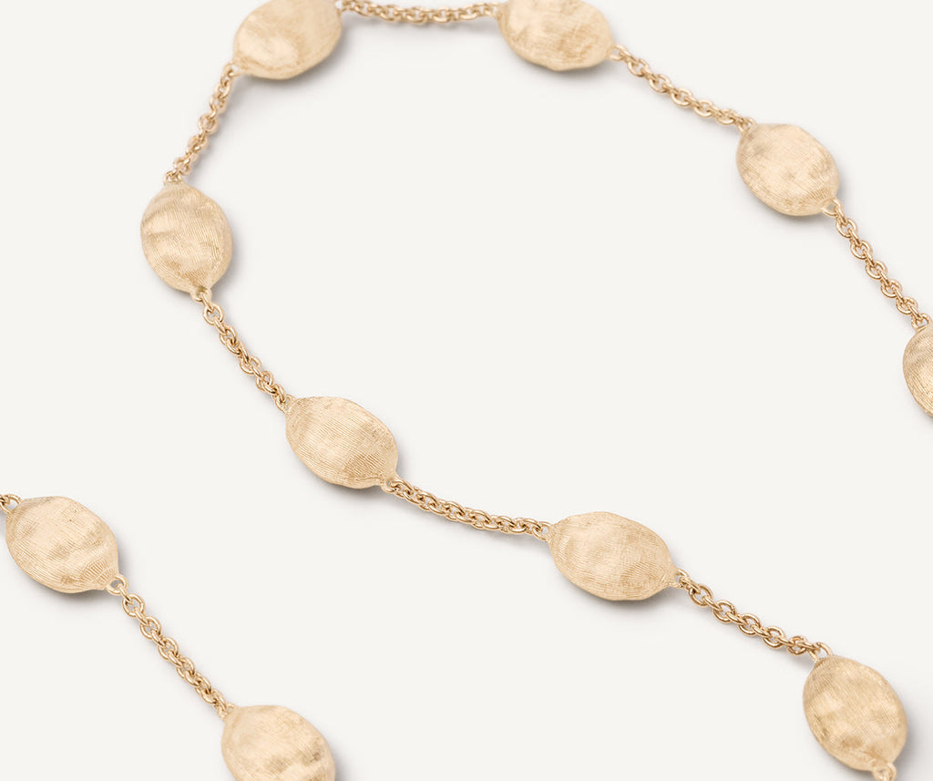 SIVIGLIA 18K Yellow Gold Medium Bean Adjustable Necklace CB553-E__Y_02