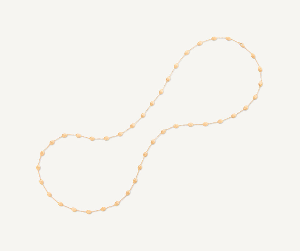 SIVIGLIA 18K Yellow Gold Medium Bean Long Necklace CB1875__Y_02