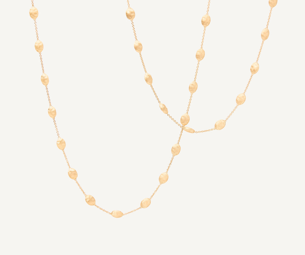 SIVIGLIA 18K Yellow Gold Medium Bean Long Necklace CB1875__Y_02