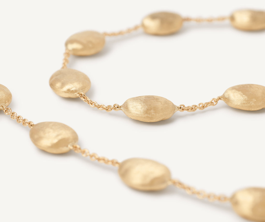 SIVIGLIA 18K Yellow Gold Medium Bean Long Necklace CB1875__Y_02