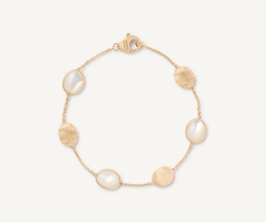 SIVIGLIA 18K Yellow Gold Mother of Pearl & Gold Bracelet BB2652_MPW_Y_02
