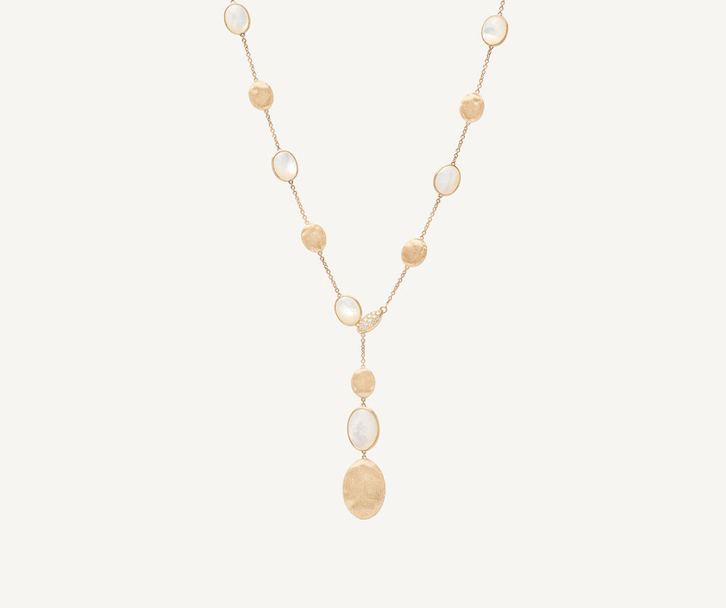 SIVIGLIA 18K Yellow Gold Mother of Pearl & Gold Lariat CB2653-B_MPW_Y_02