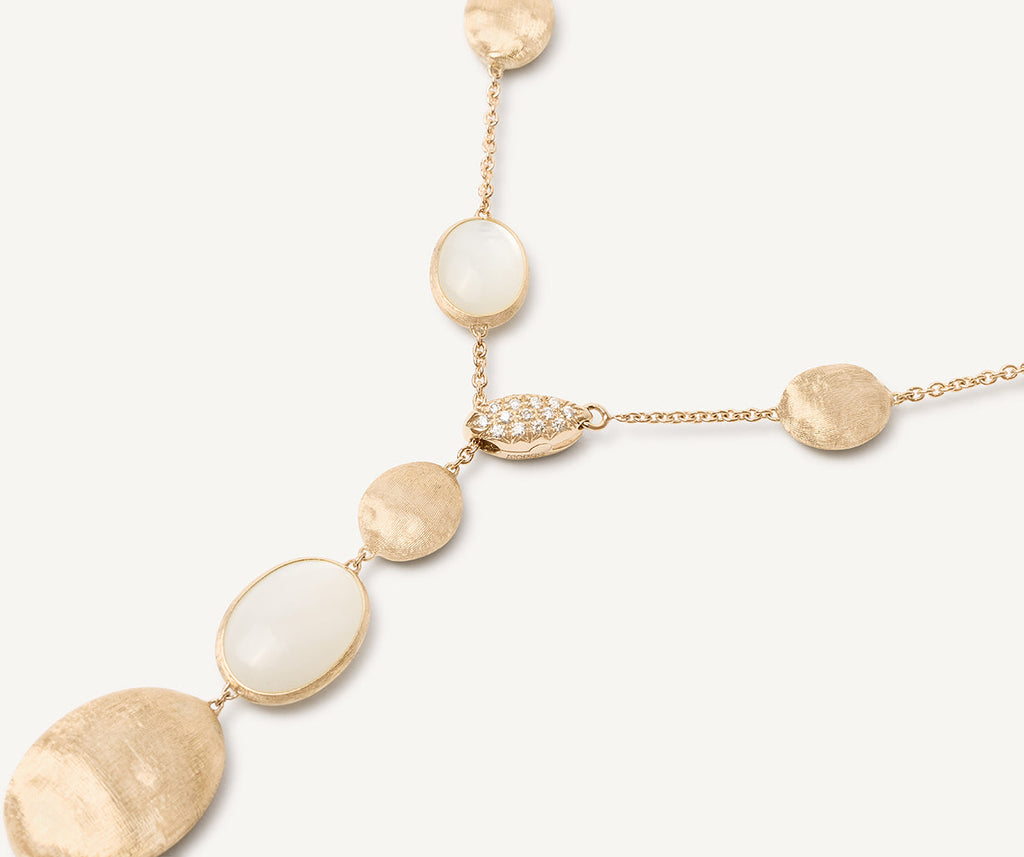 SIVIGLIA 18K Yellow Gold Mother of Pearl & Gold Lariat CB2653-B_MPW_Y_02