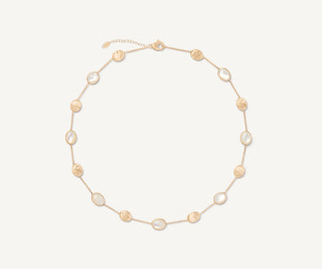 SIVIGLIA 18K Yellow Gold Mother of Pearl & Gold Necklace CB2652-E_MPW_Y_02