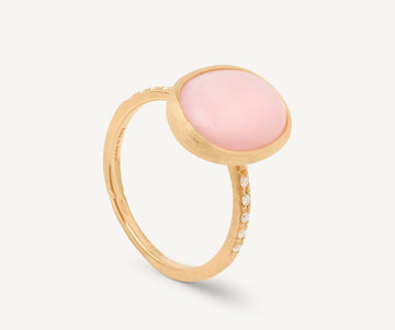SIVIGLIA 18K Yellow Gold Siviglia Color Opal Ring with Diamonds