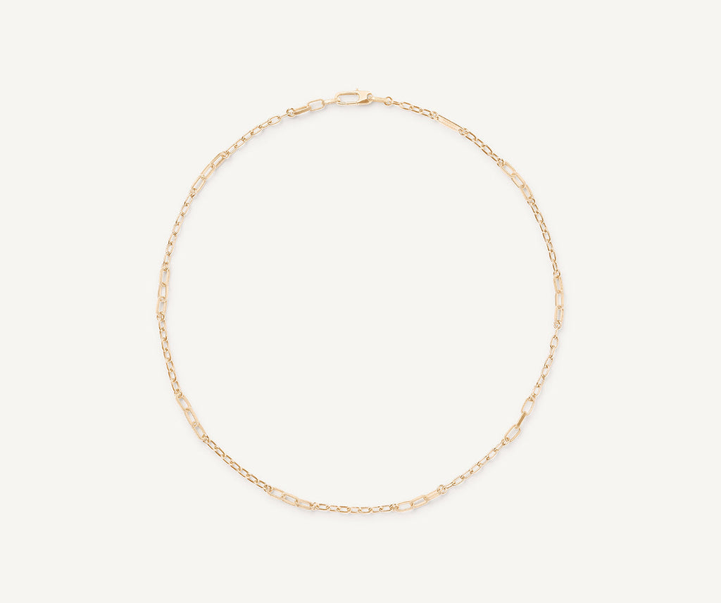 UOMO 18K Yellow Gold Unisex Coil Small Link Necklace CGU3__Y_01