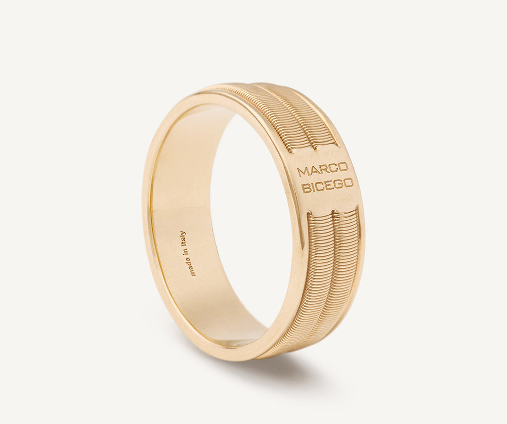 UOMO 18K Yellow Gold Unisex Double Band Coil Ring